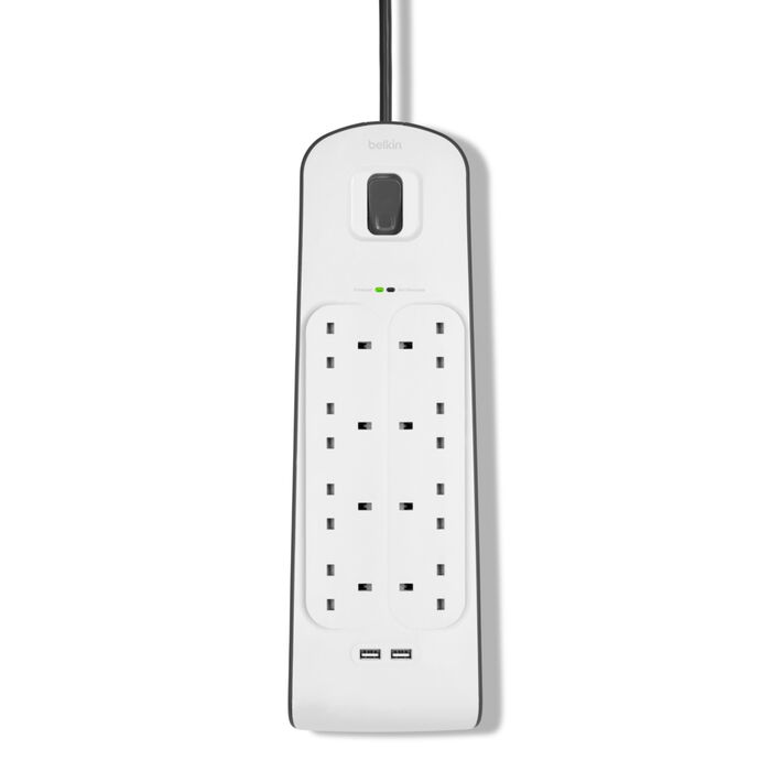 Belkin 8-Outlet Surge Protector (BSV804 - White)