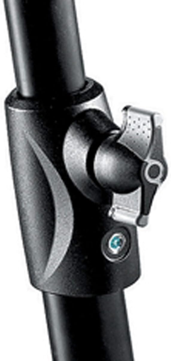 Close-up of a camera tripod head on a white background