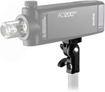 Godox AD200Pro flash light on a white background