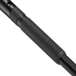 Close-up of a black textured handle with 'MAGPUL' branding on a white background