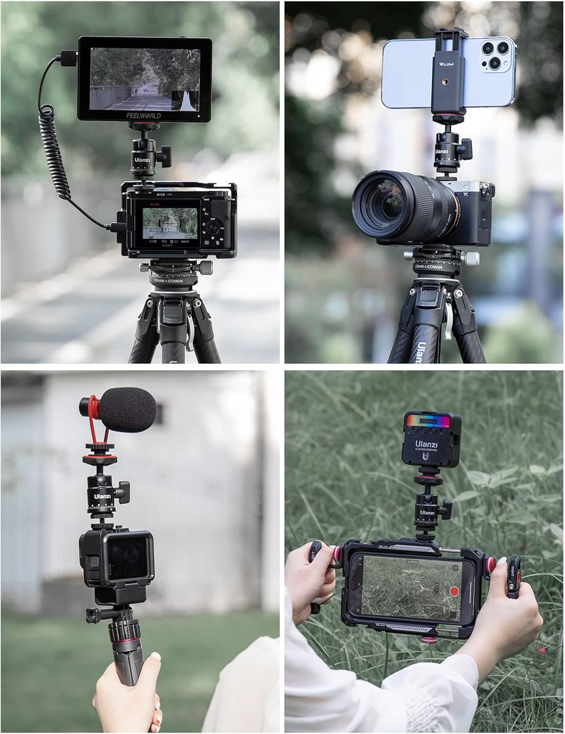 Mini Ball Head, ULANZI H28 Panoramic Tripod Head