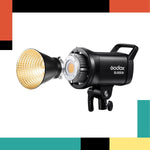 Godox SL60WII-BI studio light on a colorful background