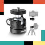 Camera ball head with Neewer branding on a white background
