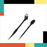 Two black USB cables with connectors on a white background