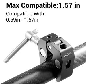 SmallRig clamp compatible with 0.59in to 1.57in diameter pipes