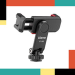 Phone holder with Ulanzi branding on a colorful background