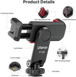 Ulanzi camera mount with labeled parts on a white background